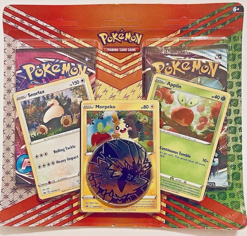 Pokémon Sword & Shield Fusion Strike & Chilling Reign (Snorlax, Applin, Morpeko) 2 Pack Blister