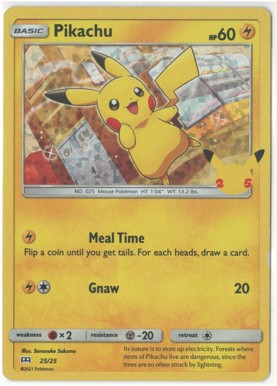 Pikachu - 25/25 - McDonald's 25th Anniversary Promos (M21)