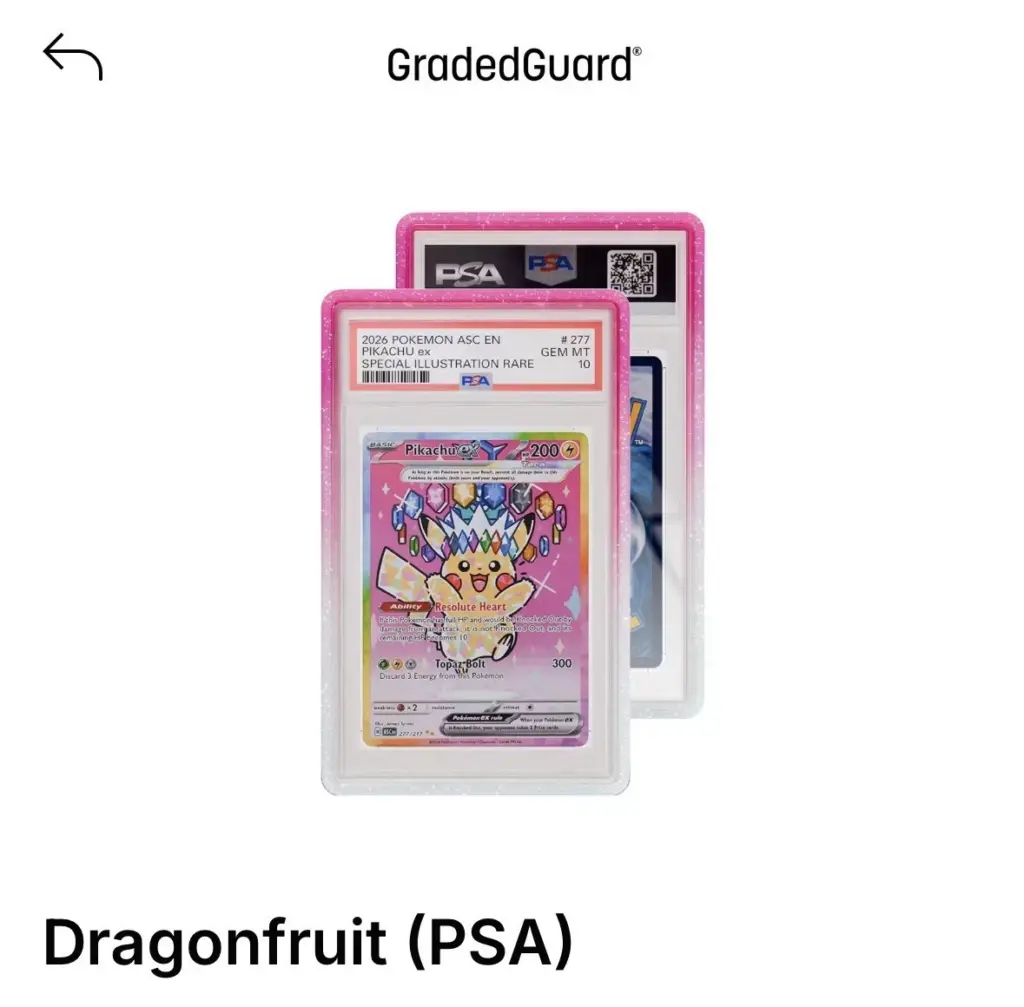 GradedGuard Dragonfruit PSA Graded Card Protector Limited Edition